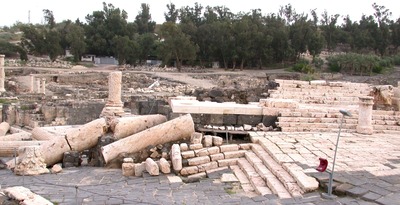 الشكل 10. معبد القيصر ماركوس أوريليوس، نظرة في اتجاه الجنوب (غابي لارون)